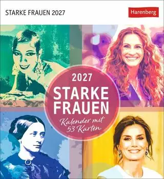 Harenberg Starke Frauen Postkartenkalender 2027, 53 Karten