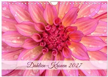 Calvendo Dahlien-Kronen Wandkalender 2027 DIN A4 quer