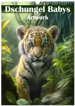 Calvendo Dschungelbabys - Artwork Wandkalender 2027, DIN A3 hoch