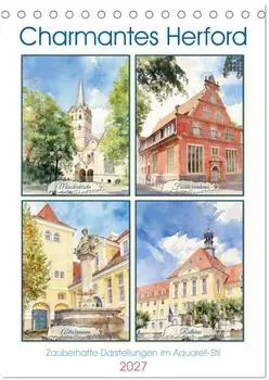 Calvendo Charmantes Herford Tischkalender 2027 DIN A5 hoch