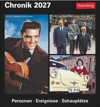 Harenberg Chronik Tagesabrei&szlig;kalender 2027 &ndash; Kulturkalender