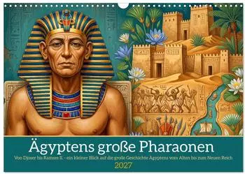 Calvendo Wandkalender &bdquo;&Auml;gyptens gro&szlig;e Pharaonen" 2027, DIN A3 quer