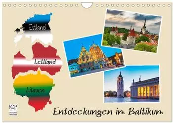 Calvendo Wandkalender 2027 "Entdeckungen im Baltikum" DIN A4 quer