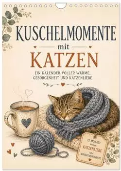 Calvendo Kuschelmomente mit Katzen Wandkalender 2027 DIN A4 hoch
