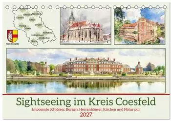 Calvendo Sightseeing im Kreis Coesfeld Tischkalender 2027 DIN A5 quer