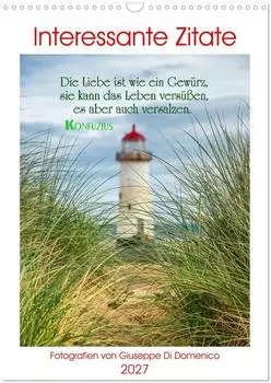 Calvendo Interessante Zitate Wandkalender 2027, DIN A3 hoch