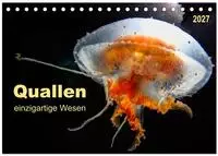 Quallen - einzigartige Wesen (Tischkalender 2027 DIN A5 quer), CALVENDO