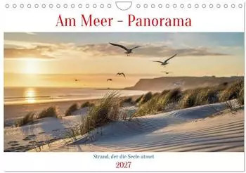 Calvendo Am Meer - Panorama Wandkalender 2027, DIN A4 quer