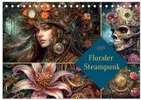 Floraler Steampunk (Tischkalender 2027 DIN A5 quer), CALVENDO Monatskalender