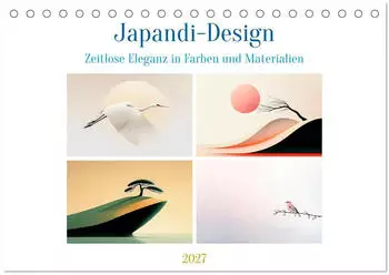 Calvendo Japandi-Design Tischkalender 2027, DIN A5 quer, Monatskalender