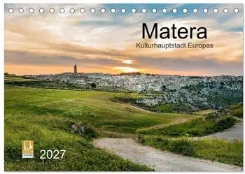 Calvendo Matera Tischkalender 2027, DIN A5 quer, Monatskalender