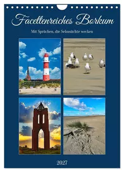 Calvendo Wandkalender „Facettenreiches Borkum" 2027, DIN A4 hoch