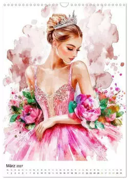 Calvendo Ballerinas in Aquarell Wandkalender 2027 DIN A3 hoch