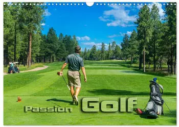 Calvendo Passion Golf Wandkalender 2027, DIN A3 quer