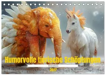 Calvendo Humorvolle tierische Sch&ouml;pfungen &ndash; Hybridtiere Tischkalender 2027 DIN A5 quer