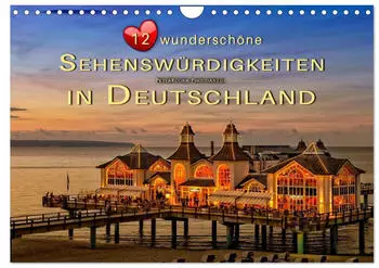 Calvendo Wandkalender 2027 „12 wunderschöne Sehenswürdigkeiten in Deutschland" DIN A4 quer
