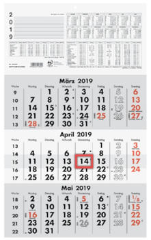 Zettler Kalender Zettler 3-Monats-Wandkalender 2021