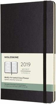 Moleskine 12 Monate Wochen-Notizkalender 2019 Hardcover Pocket schwarz