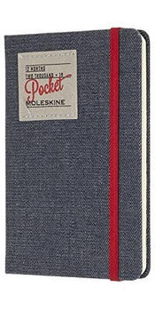 Moleskine 12 Monate Wochen-Notizkalender 2019 Hardcover Pocket Denim blau