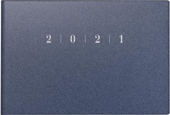 Rido Taschenkalender Septimus 15,2x10,2cm Kunststoff blau 2021 (7017563301)