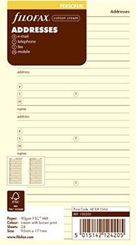 Filofax Kontakte Organizer Englisch cotton cream (FBA_130253)