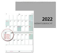 G&Uuml;SS Wandkalender - A4, quer, 1 Monat / 2 Seiten
