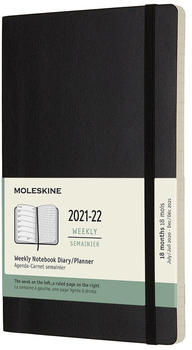 Moleskine Wochenkalender Juli 2021-Dezember 2022 schwarz