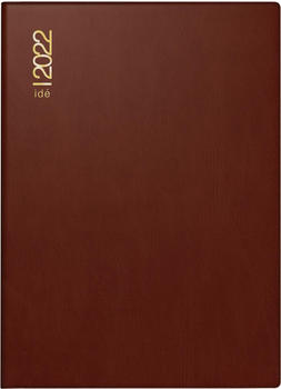 Rido Taschenkalender Perfect 10x14cm Kunststoff 2022 bordeaux