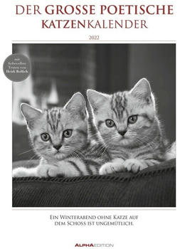 Alpha Edition Der große poetische Katzenkalender 2022