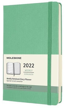 Moleskine Moleskine 12 Monate Wochen Notizkalender 2022 Large A5 eisgrün