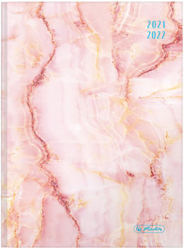 Herlitz Basic Marble rosé A5 21/22 gebunden (50034826)