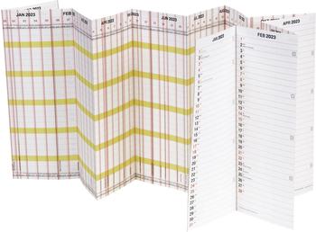 Brunnen Urlaubsplaner Planorama faltbar 138 x 29,5 cm 2023 (1070135)