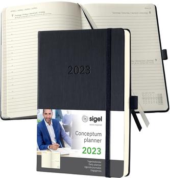 sigel Buchkalender C2310 Conceptum Hardcover A5 2023 schwarz