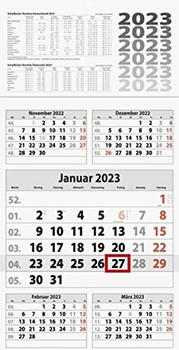 Brunnen Fünfmonatskalender Modell 702 30x59cm 2023 (1070281003)