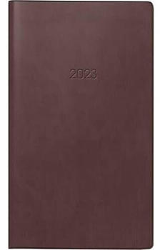 Brunnen Taschenkalender 758 8,7x15,3cm Kunststoff bordeaux 2023 (1075838293)