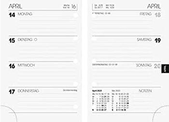Brunnen Papier GmbH Brunnen Wochenkalendarium für Ringbuch-Kalender 7,6x11,2cm 2023 (1072327003)