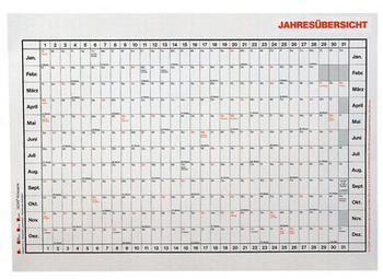 Güss Verlag Güss Jahresübersicht A3 40x30cm 12 Monate 2023