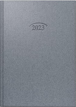 Brunnen Papier GmbH Brunnen Buchkalender 765 14,3x20,2cm Metallico Bucheinbandstoff stratossilber 2023 (1076561923)
