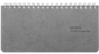 Güss Tischkalender 2023 17x8cm grau (57313)
