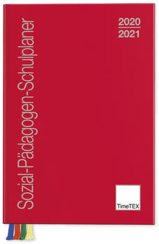 TimeTEX Sozial-Pädagogen-Schulplaner A4-Plus 2023/2024 rot