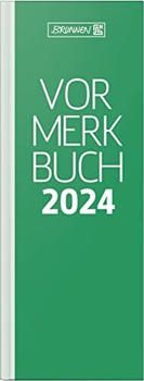 Brunnen Vormerkbuch 785 2024 11x29,7cm Deckenband grün (1078502504)