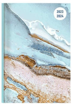 Neumann Verlage Collegetimer Blue Marble 2023/2024 A6 Day By Day 10x15cm Marmor
