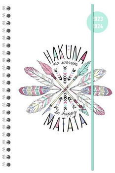 Neumann Verlage Collegetimer Hakuna Matata 2023/2024 A5 15x21cm Ringbindung