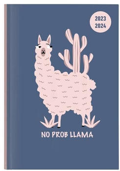 Neumann Verlage Collegetimer Llama 2023/2024 A5 Weekly 15x21cm Lama