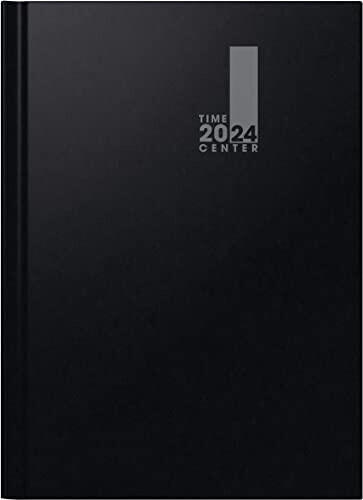 Brunnen Buchkalender 2024 21x29,7cm A4 Baladek-Einband schwarz (1072440904)