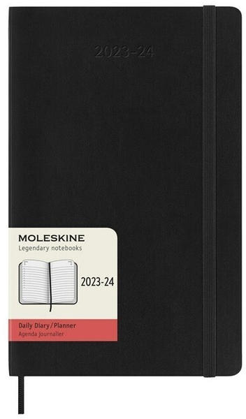 Moleskine 18-Monate-Tageskalender A 2023-2024 schwarz