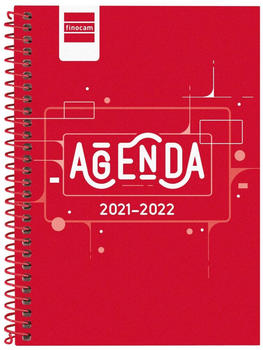 Finocam School Calendar 2021-22 Cool 8º W/2P Red
