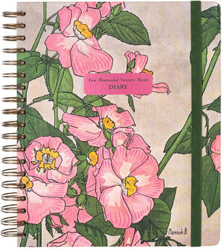Kokonote Weekly Planner 2022/2023 Big Size 17 months Flowers by Hannah Borger