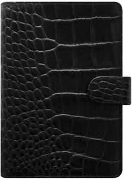 Filofax Classic Croc Organizer Personal Ebony