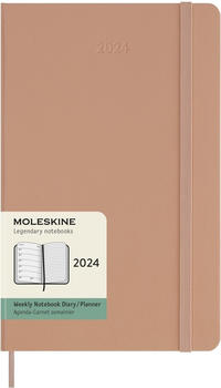 Moleskine Wochen-Notizkalender 2024 Klassik Large Hardcover Sandfarben
